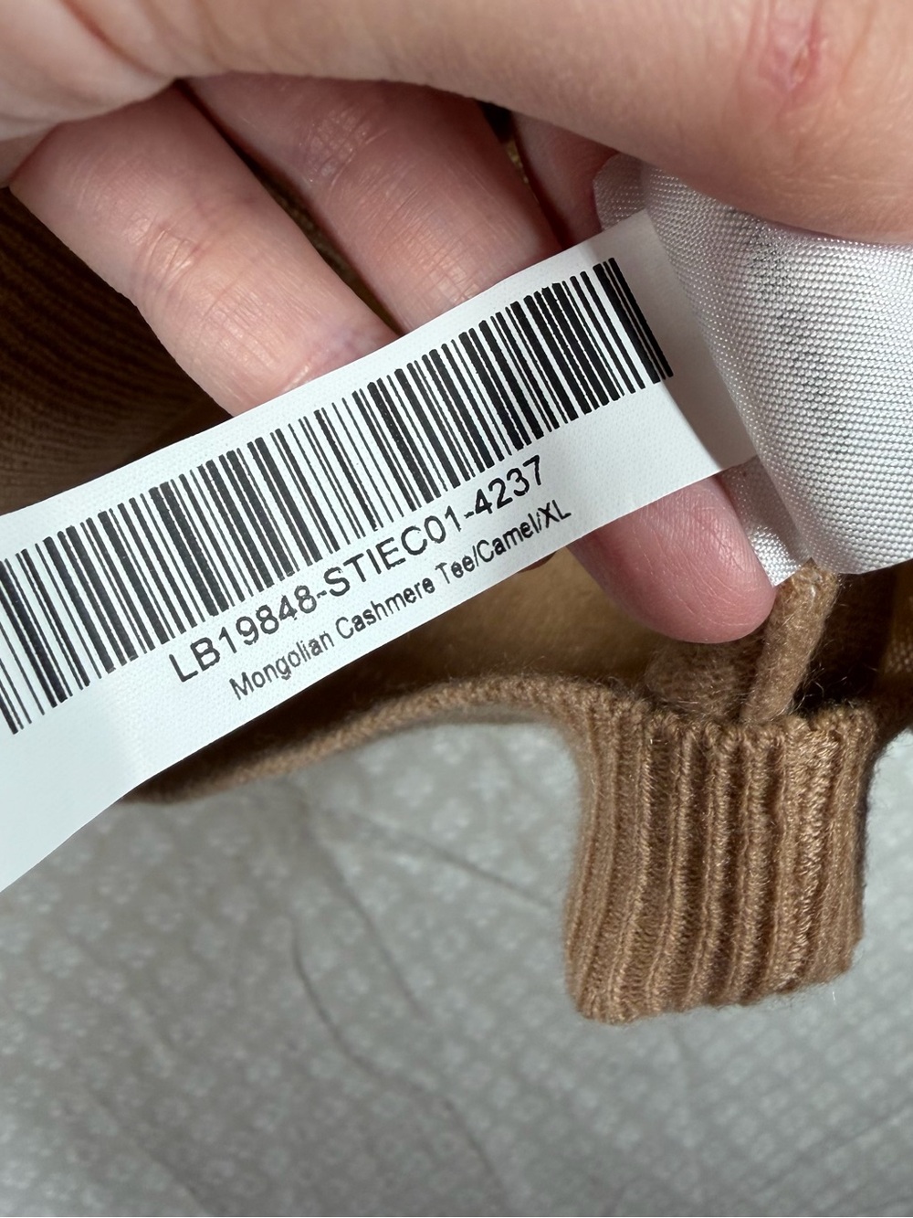 Quince NWT Tan Mongolian Cashmere Short Sleeve Sweater Top - Picture 6 of 7